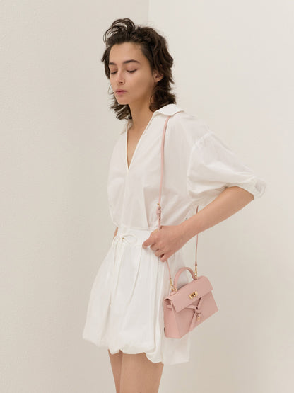 Tricha Knotted-Belt Top Handle Bag - Pink | CHARLES & KEITH