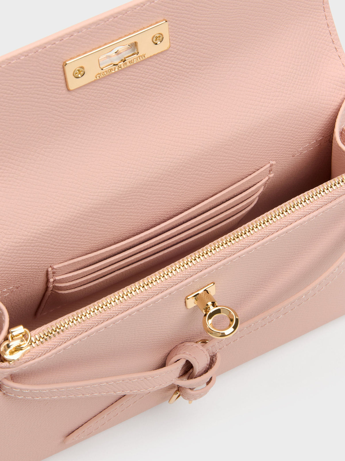 Tricha Knotted-Belt Top Handle Bag - Pink | CHARLES & KEITH
