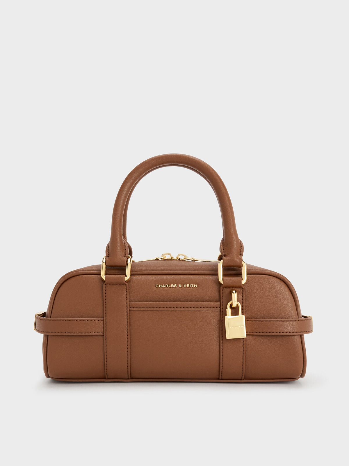 Scottie Bowling Bag - Chocolate | CHARLES & KEITH