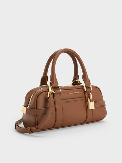 Scottie Bowling Bag - Chocolate | CHARLES & KEITH