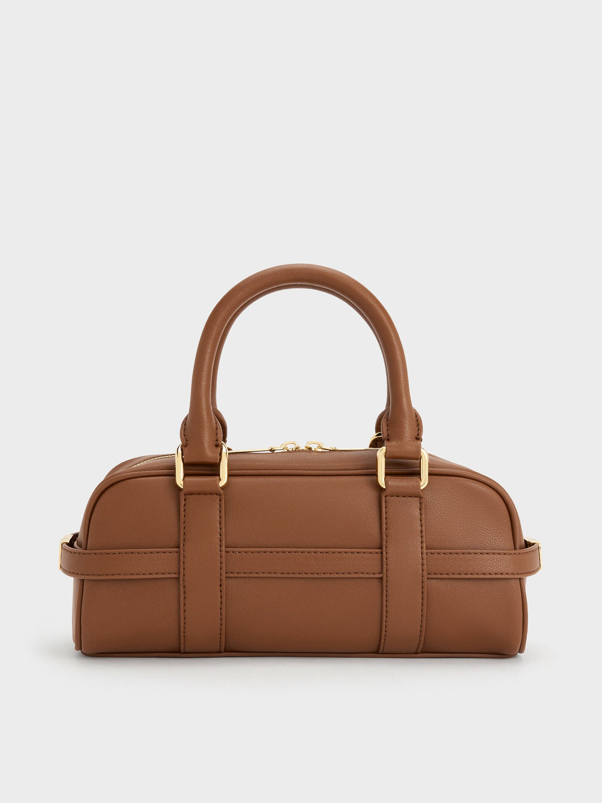 Scottie Bowling Bag - Chocolate | CHARLES & KEITH