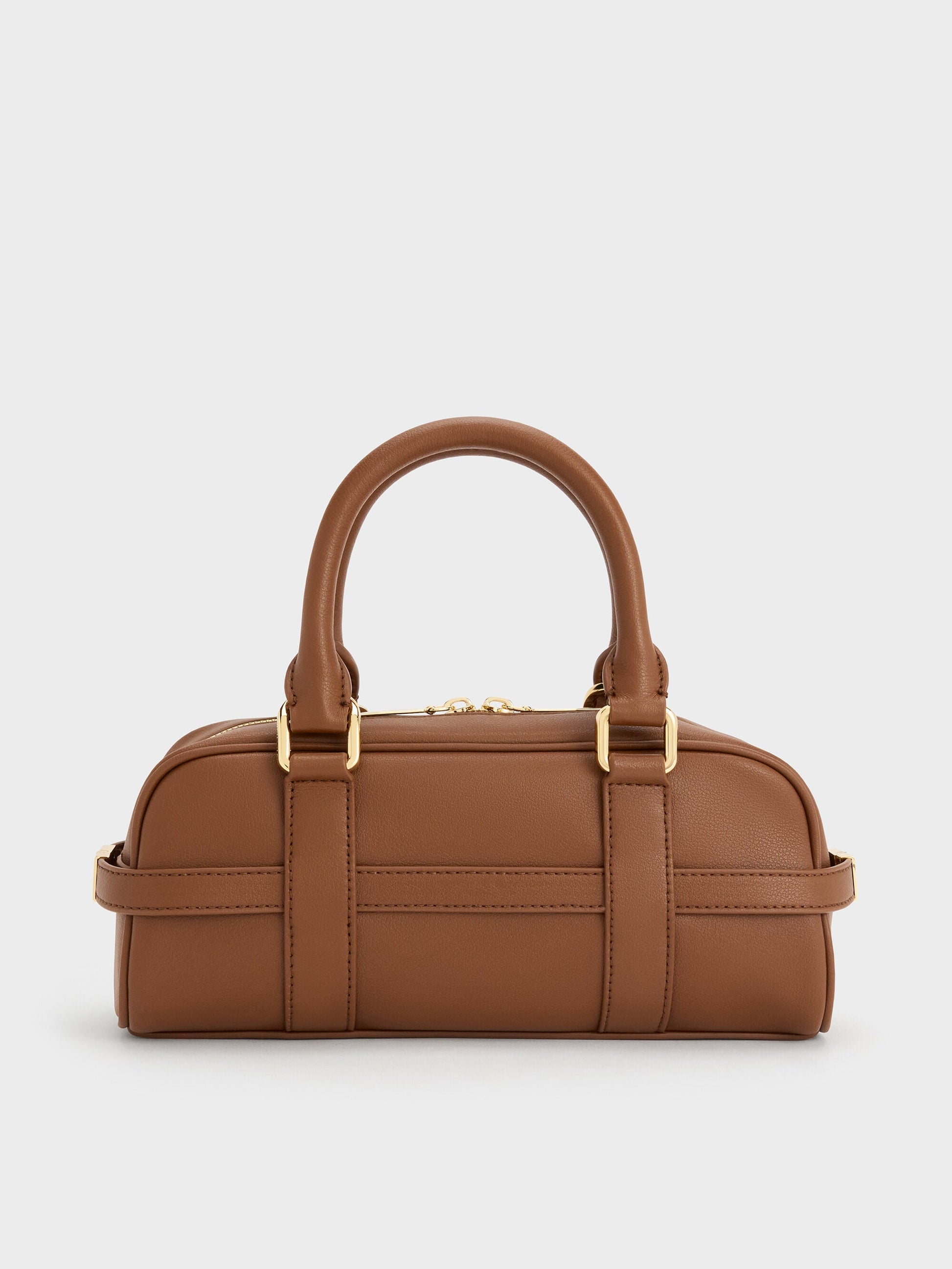 Scottie Bowling Bag - Chocolate | CHARLES & KEITH
