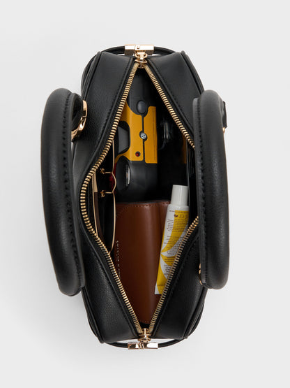 Scottie Bowling Bag - Black | CHARLES & KEITH