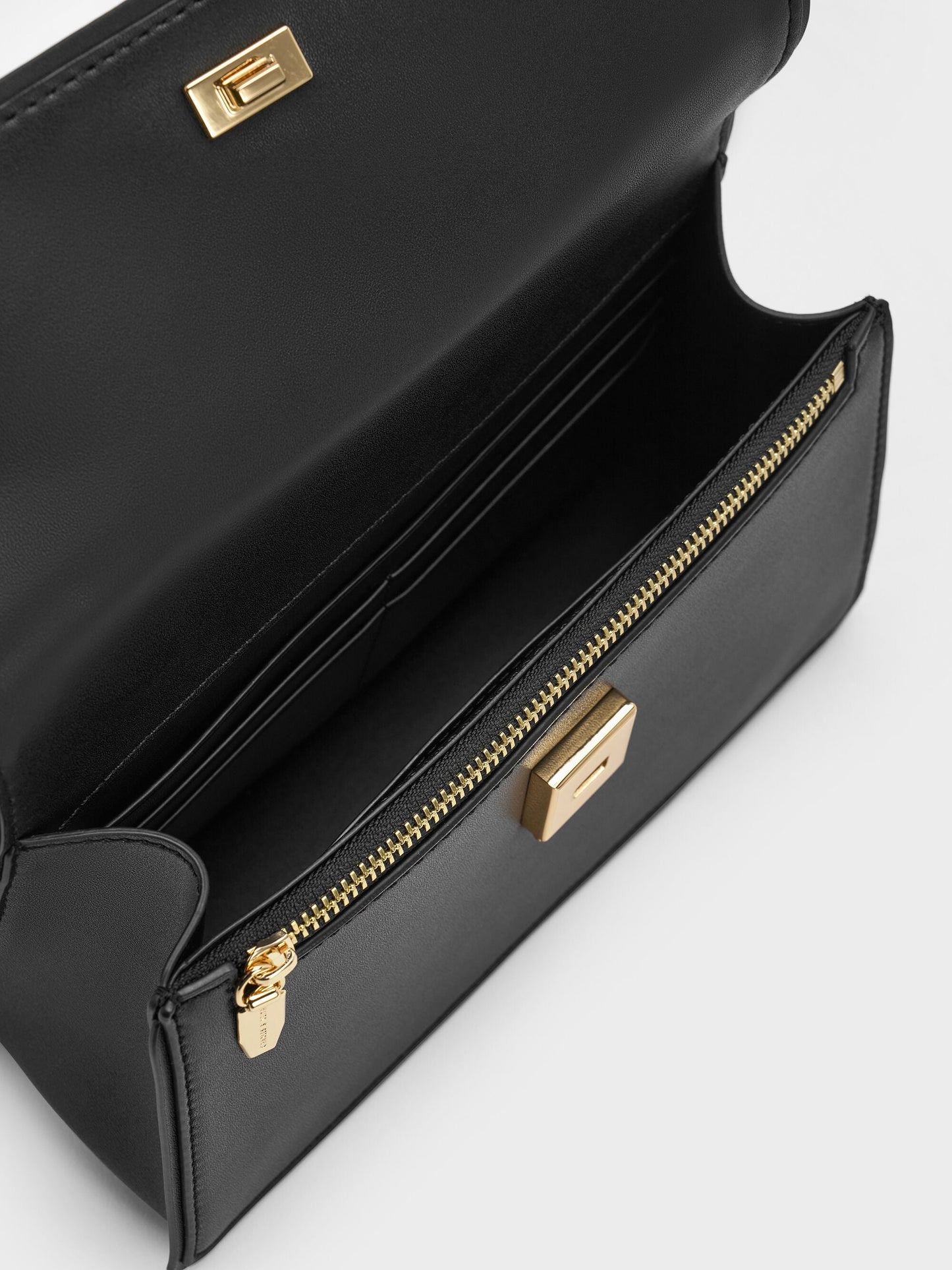 Arlet Belted Top Handle Bag - Black | CHARLES & KEITH