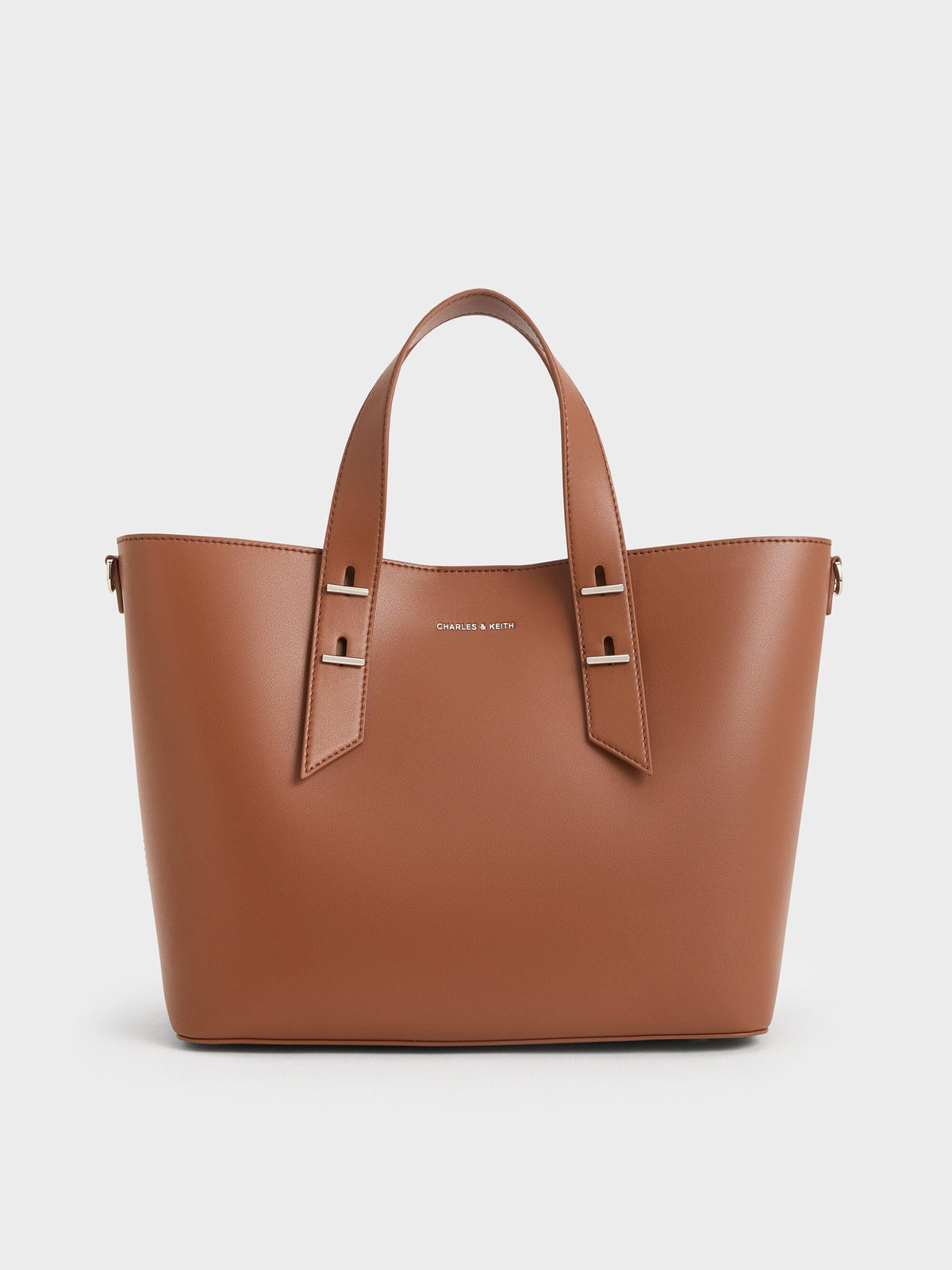 Shania Tote Bag - Chocolate | CHARLES & KEITH