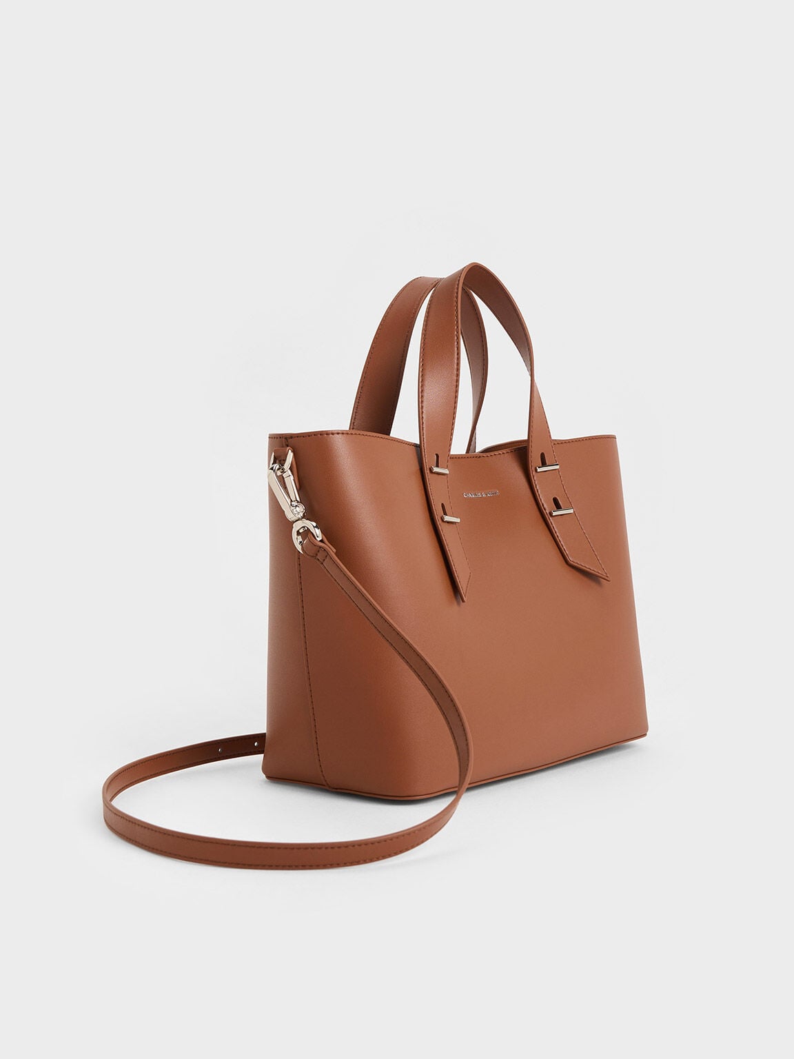 Shania Tote Bag - Chocolate | CHARLES & KEITH