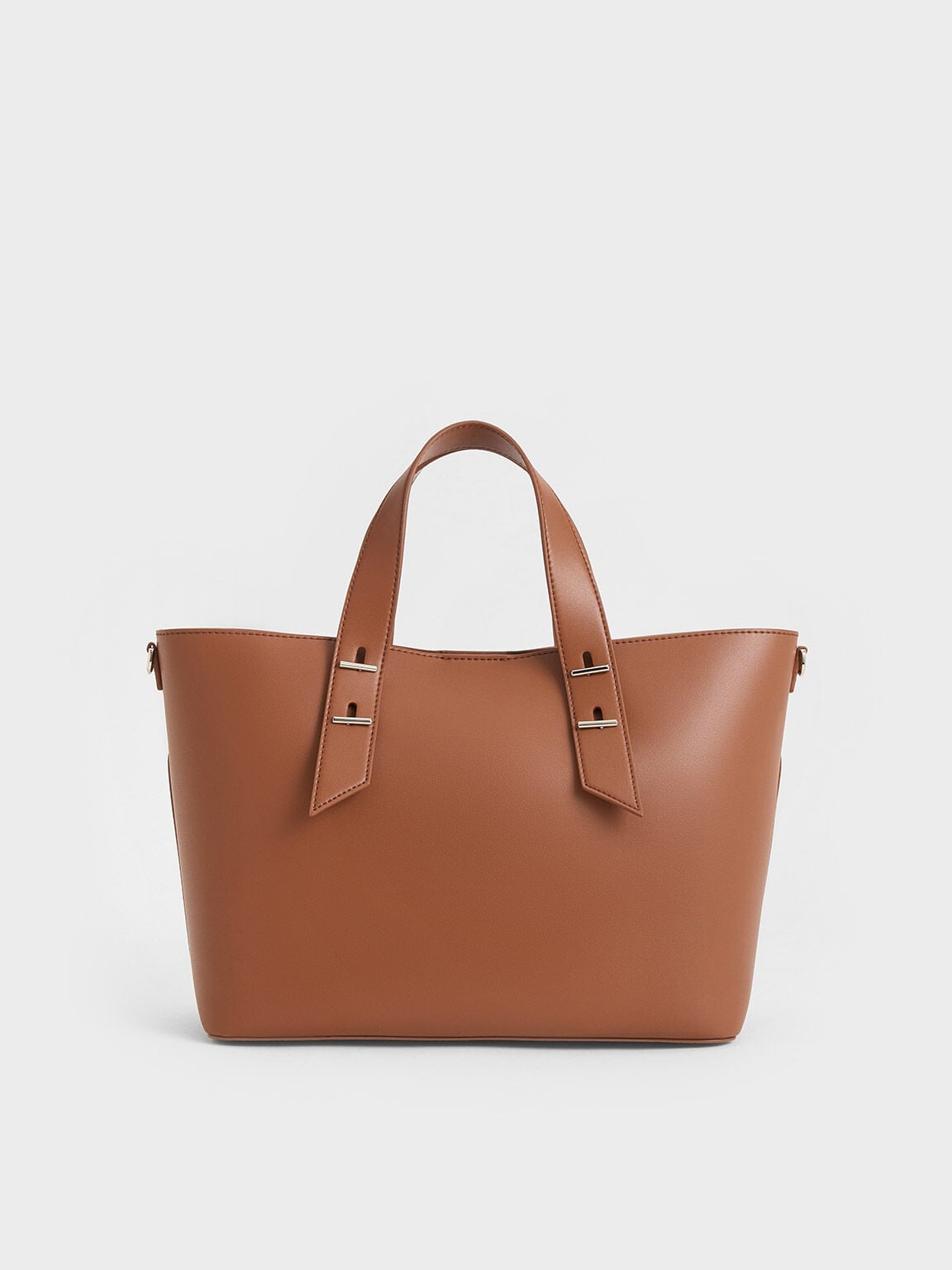 Shania Tote Bag - Chocolate | CHARLES & KEITH