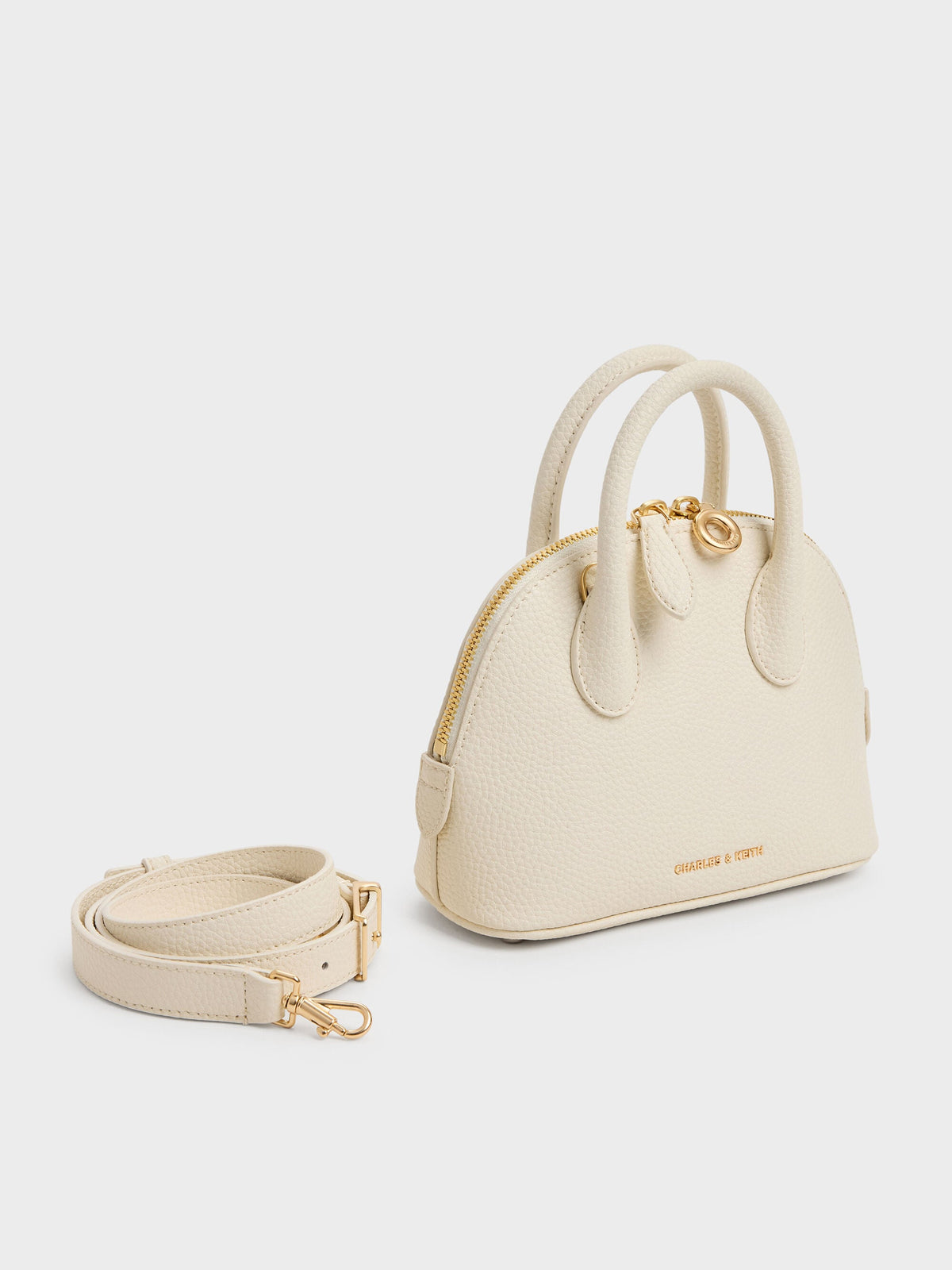 Beryl Bowling Bag - Cream | CHARLES & KEITH