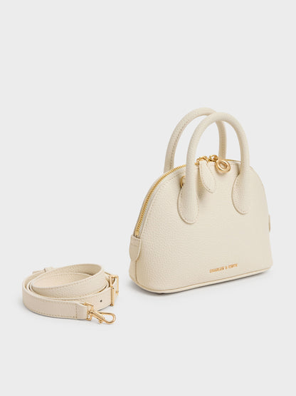 Beryl Bowling Bag - Cream | CHARLES & KEITH