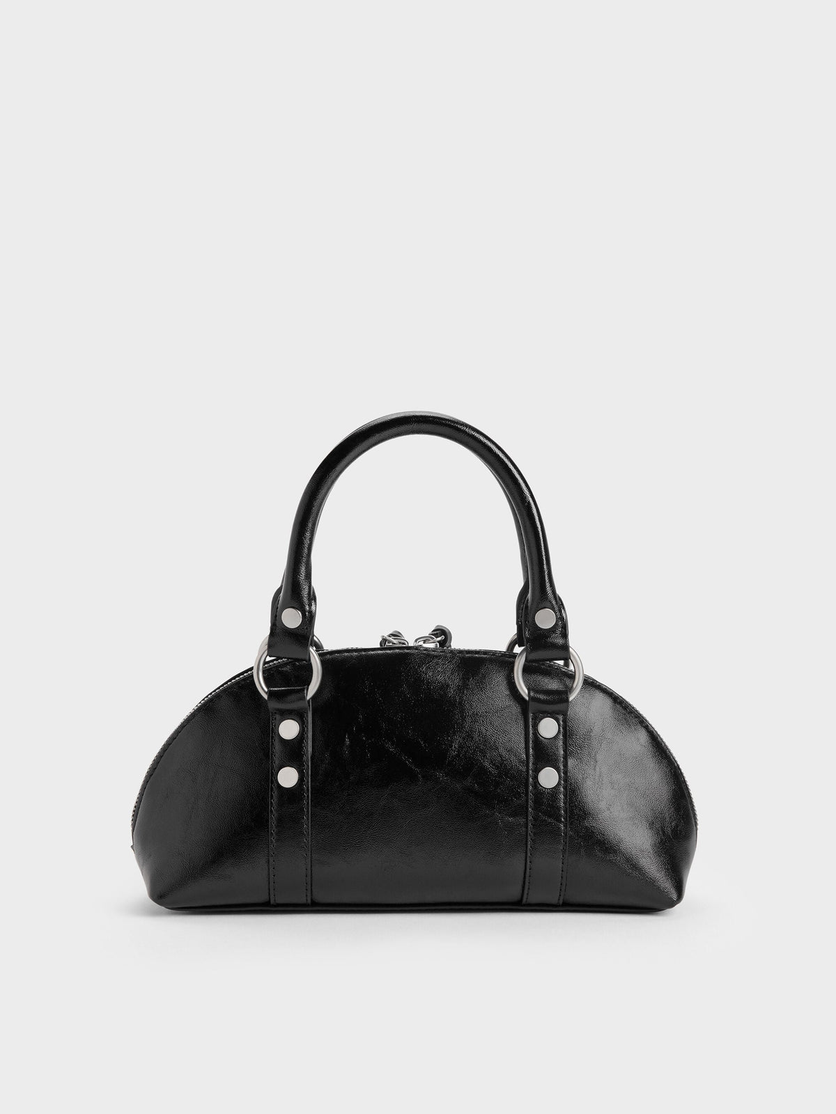 Tatiana Studded Bowling Bag - Noir | CHARLES & KEITH