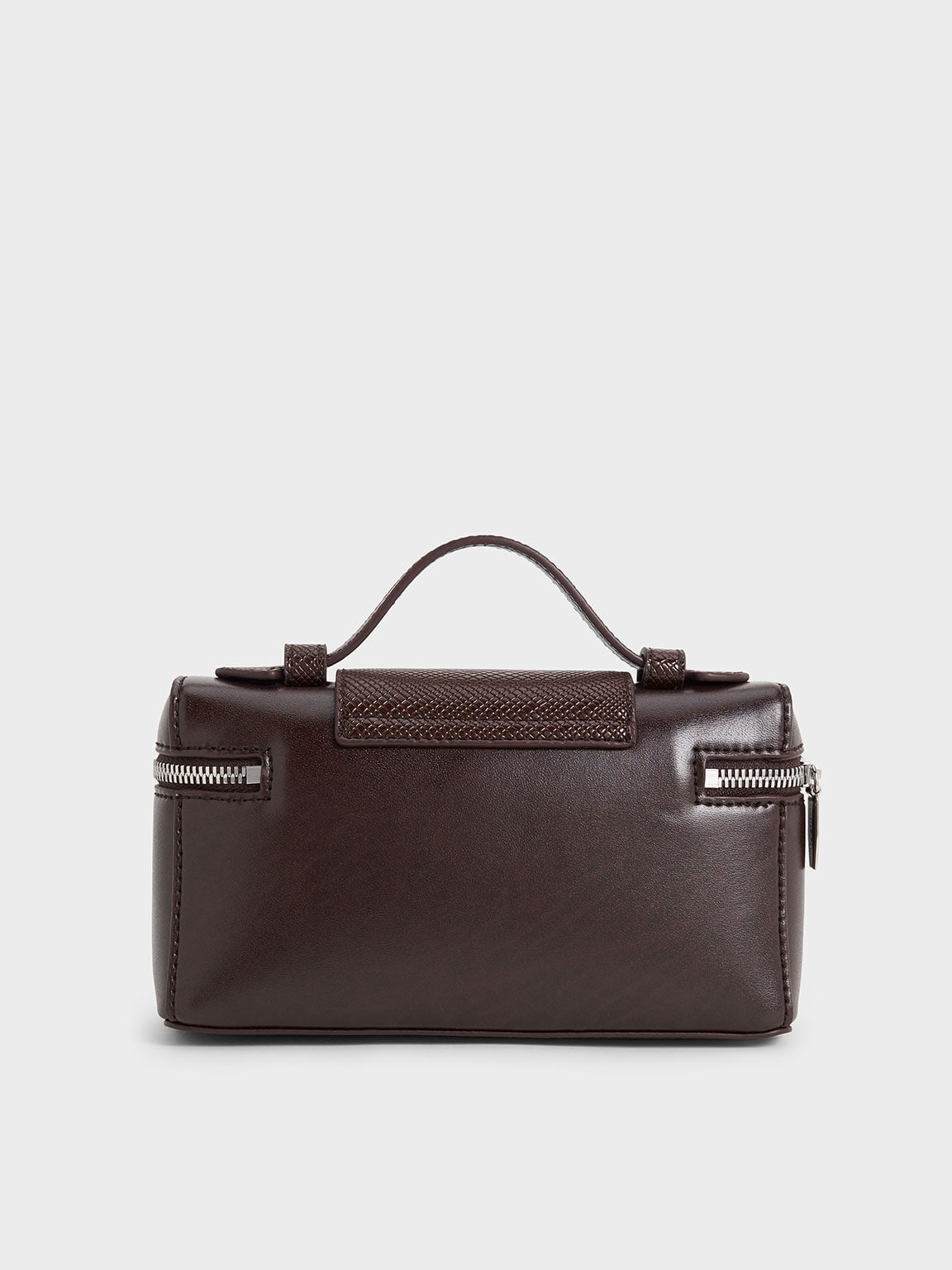 Arwen Top Handle Vanity Bag - Plum | CHARLES & KEITH