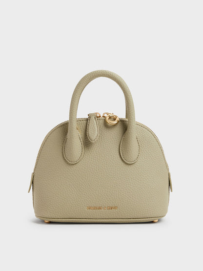 Beryl Bowling Bag - Pale Olive | CHARLES & KEITH