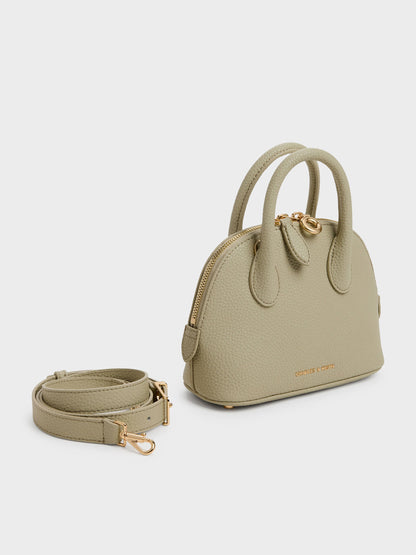 Beryl Bowling Bag - Pale Olive | CHARLES & KEITH