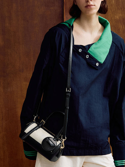 Enola Canvas Bowling Bag - Black | CHARLES & KEITH