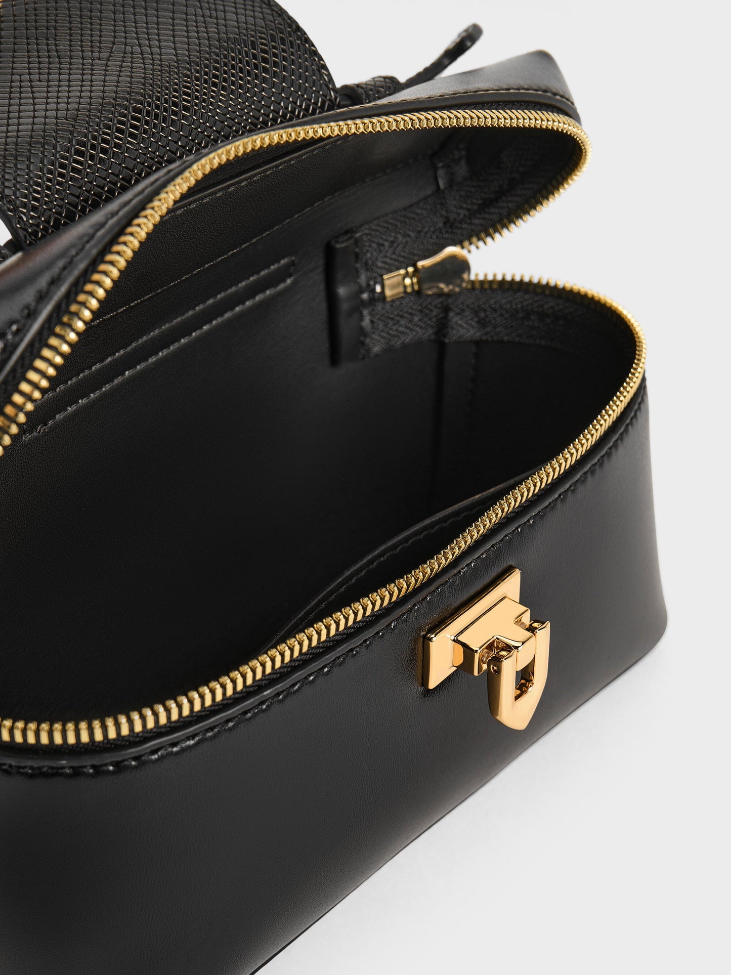 Arwen Top Handle Vanity Bag - Black | CHARLES & KEITH