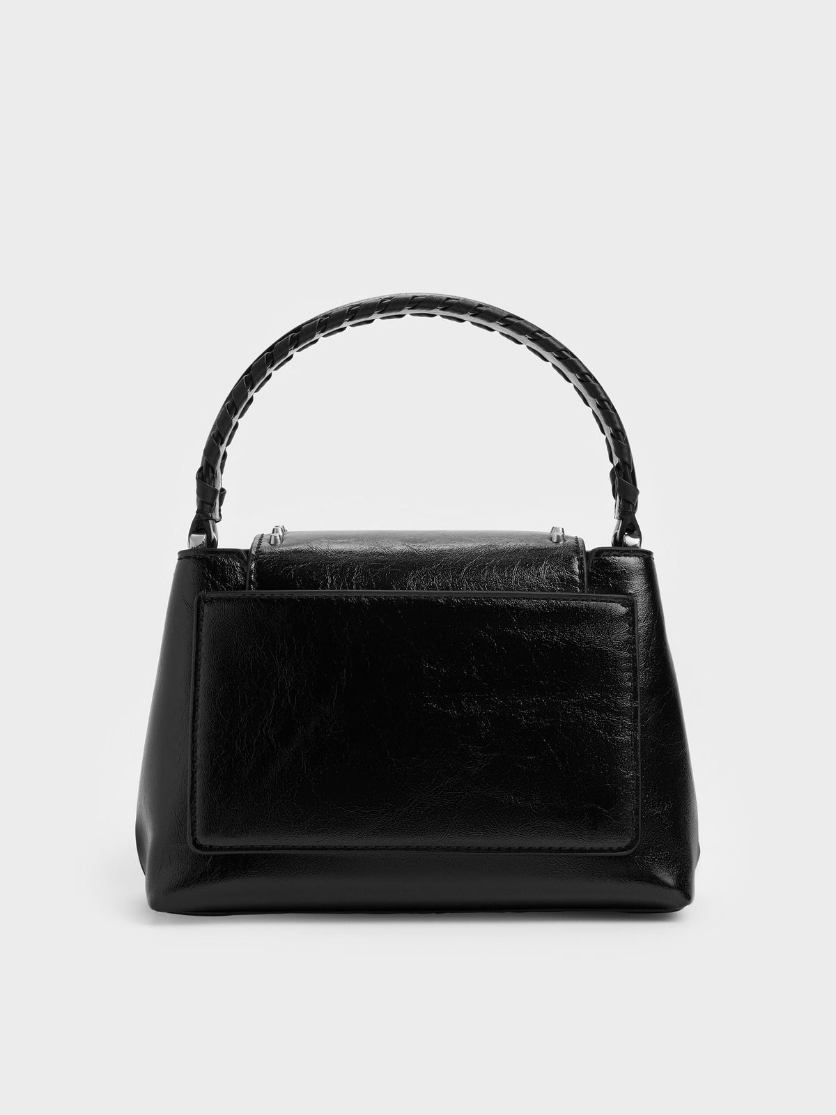 Arwen Studded Top Handle Bag - Noir | CHARLES & KEITH