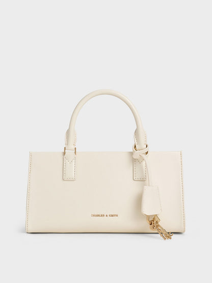 Kerry Top Handle Bag - Cream | CHARLES & KEITH