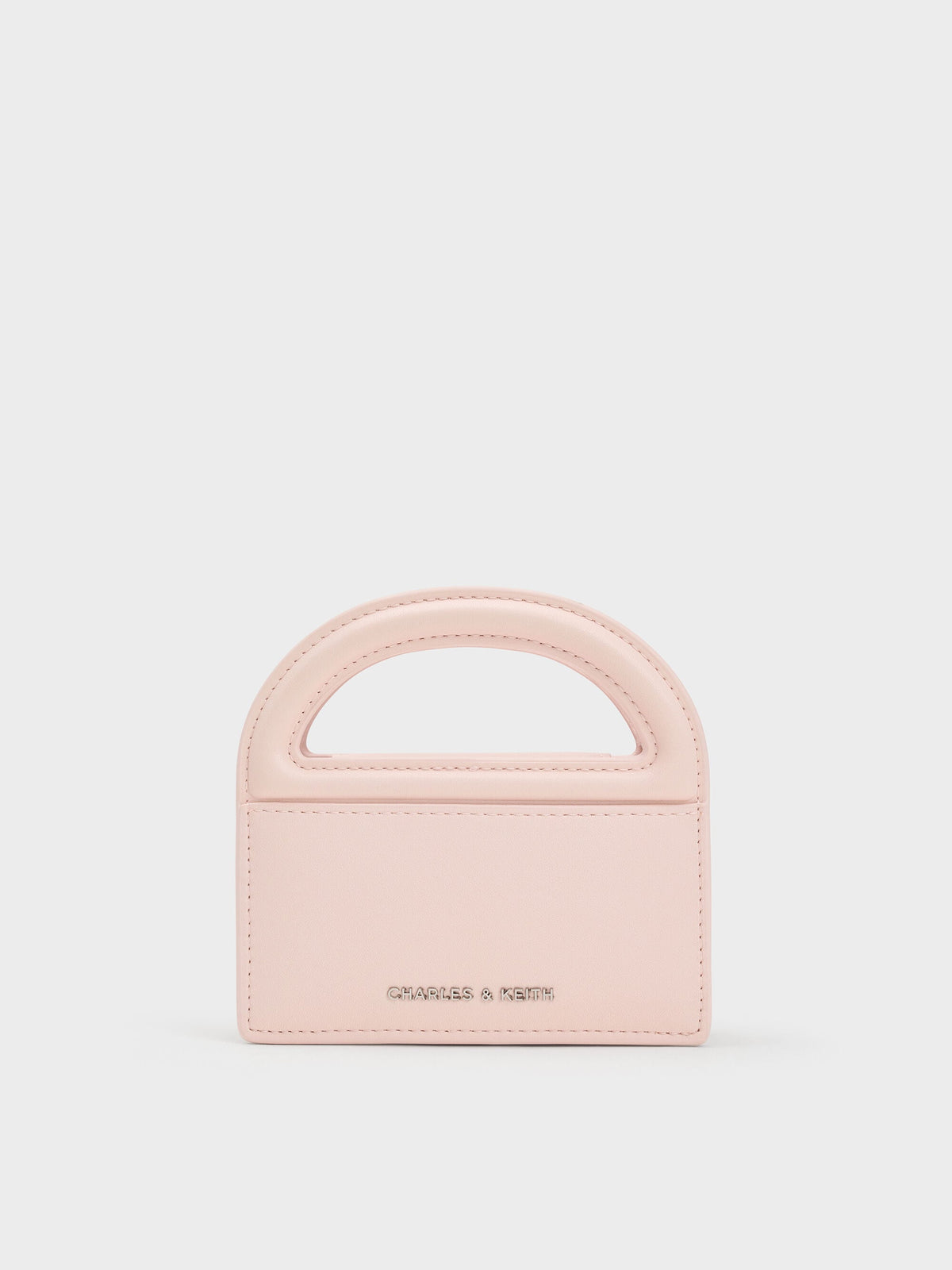 Reese Bow Top Handle Wristlet - Soft Pink | CHARLES & KEITH