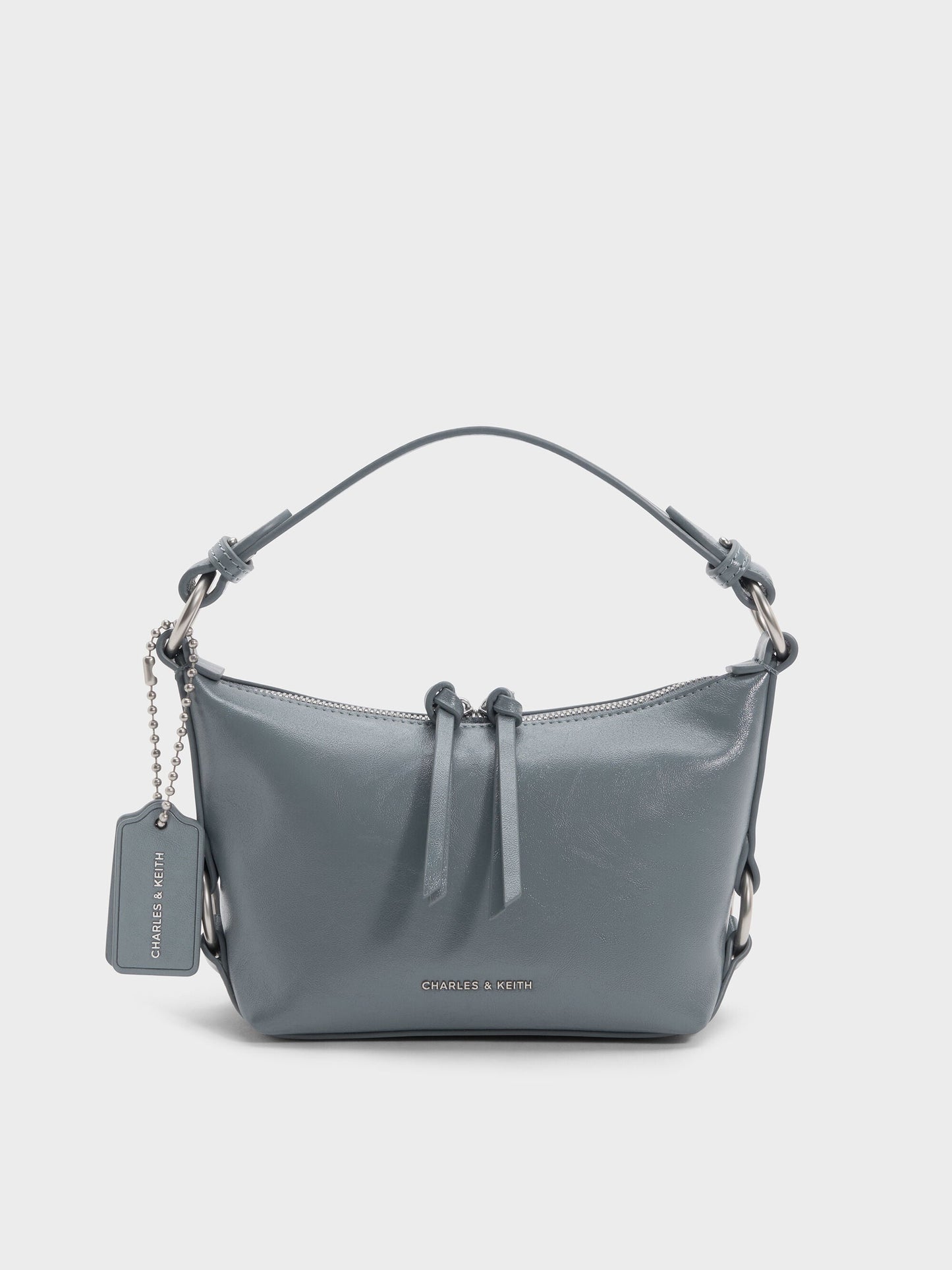 Tatiana Tassel Hobo Bag - Smoky Blue | CHARLES & KEITH