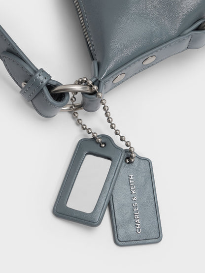 Tatiana Tassel Hobo Bag - Smoky Blue | CHARLES & KEITH