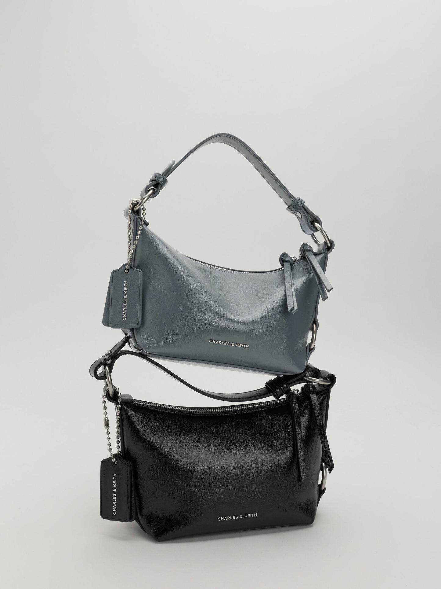 Tatiana Tassel Hobo Bag - Smoky Blue | CHARLES & KEITH