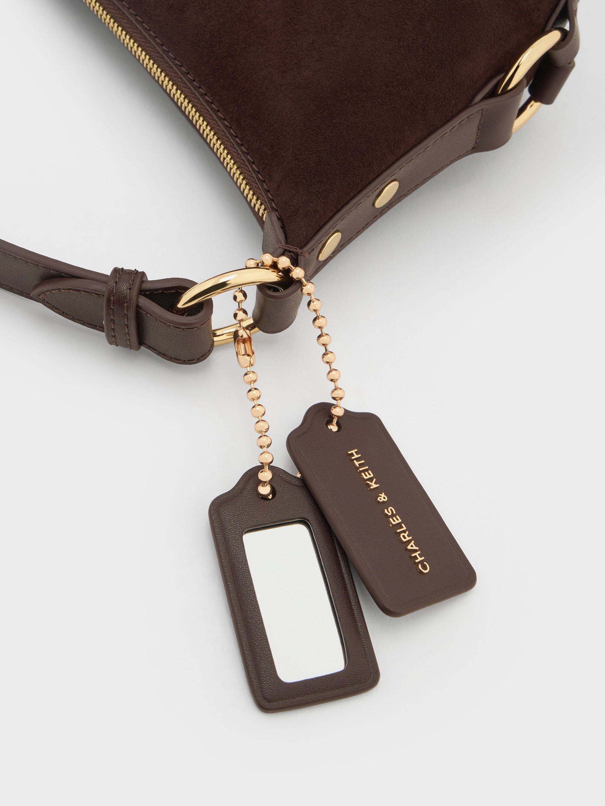 Tatiana Tassel Hobo Bag - Espresso Brown | CHARLES & KEITH