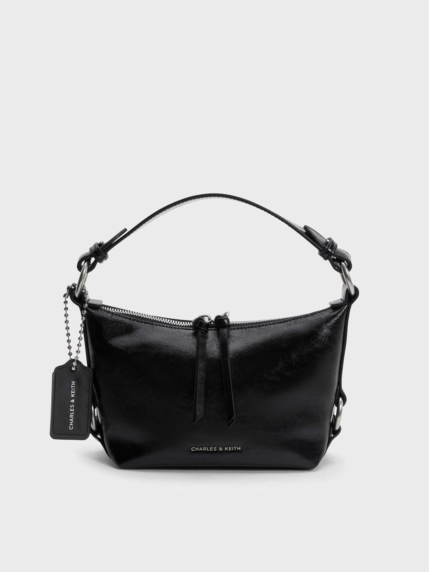 Tatiana Tassel Hobo Bag - Noir | CHARLES & KEITH