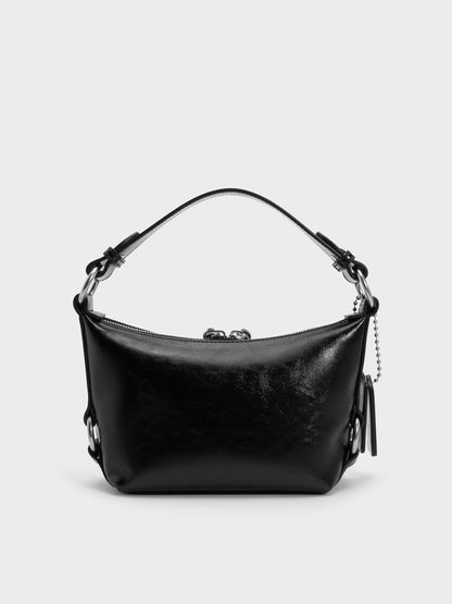Tatiana Tassel Hobo Bag - Noir | CHARLES & KEITH