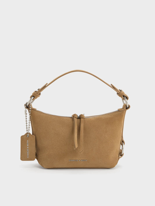 Tatiana Tassel Hobo Bag - Sand | CHARLES & KEITH