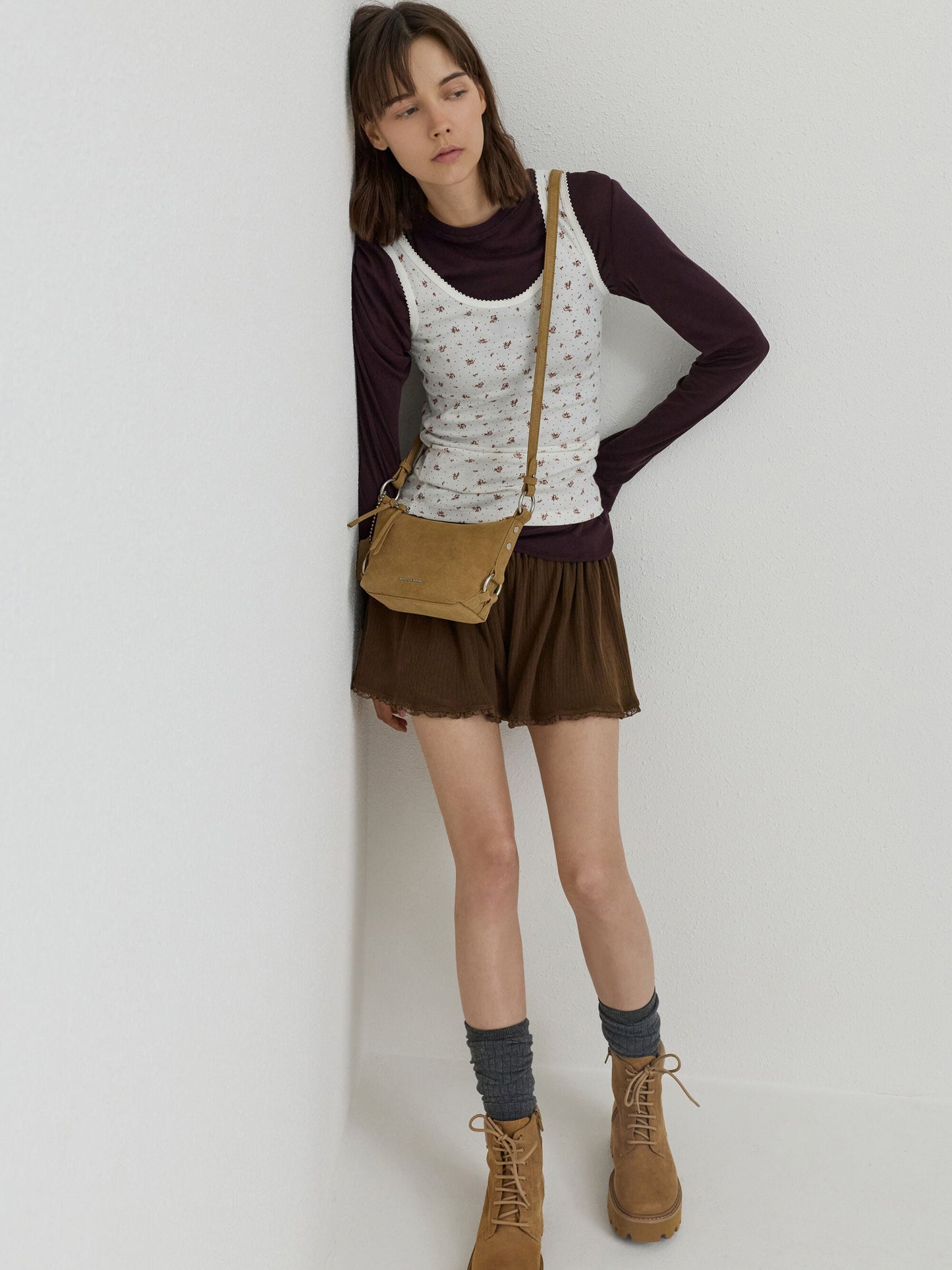 Tatiana Tassel Hobo Bag - Sand | CHARLES & KEITH
