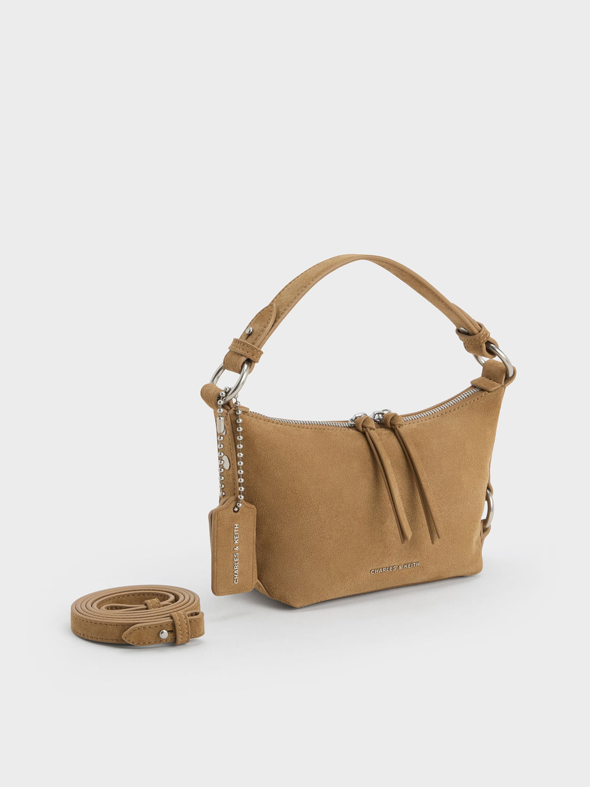 Tatiana Tassel Hobo Bag - Sand | CHARLES & KEITH