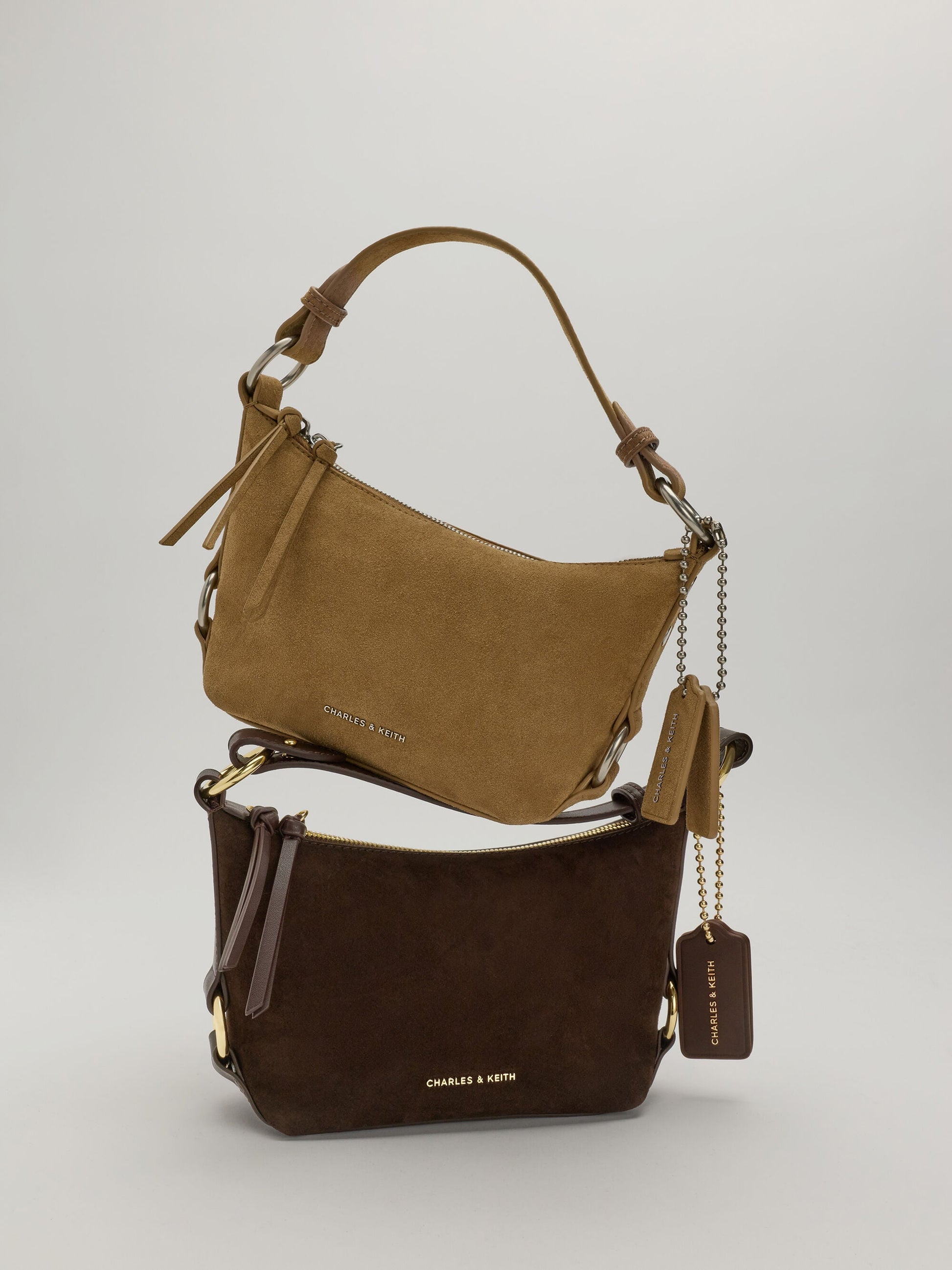 Tatiana Tassel Hobo Bag - Sand | CHARLES & KEITH