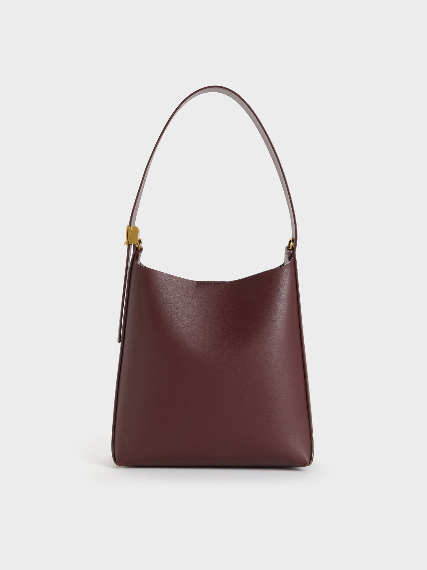 Edna Bucket Bag - Wineberry Red | CHARLES & KEITH