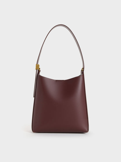 Edna Bucket Bag - Wineberry Red | CHARLES & KEITH