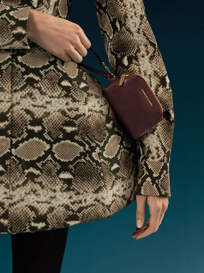 Edna Bucket Bag - Wineberry Red | CHARLES & KEITH