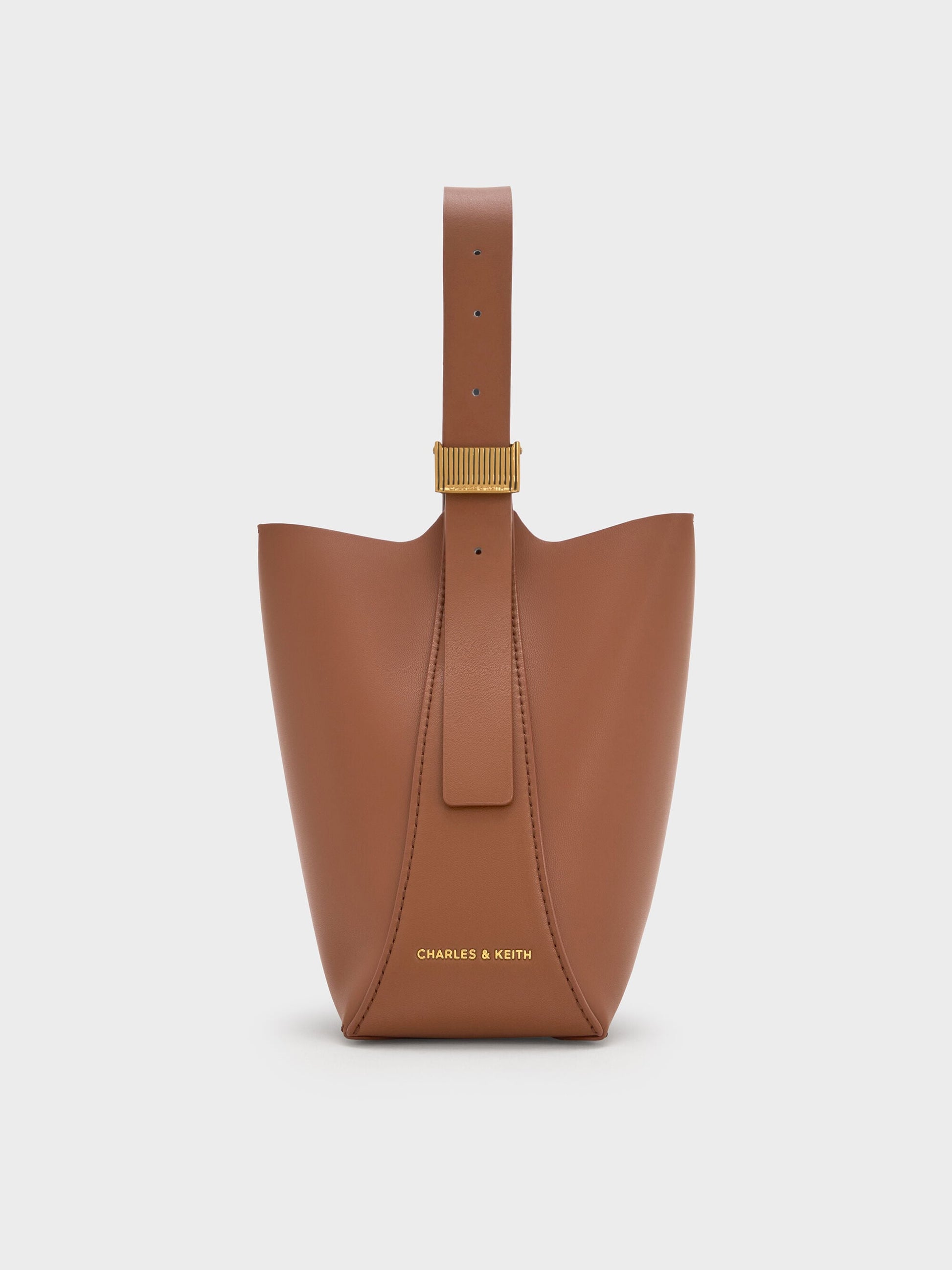 Edna Bucket Bag - Chocolate | CHARLES & KEITH