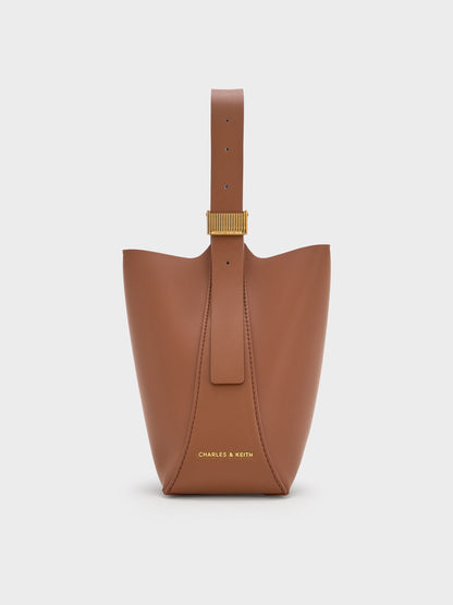 Edna Bucket Bag - Chocolate | CHARLES & KEITH