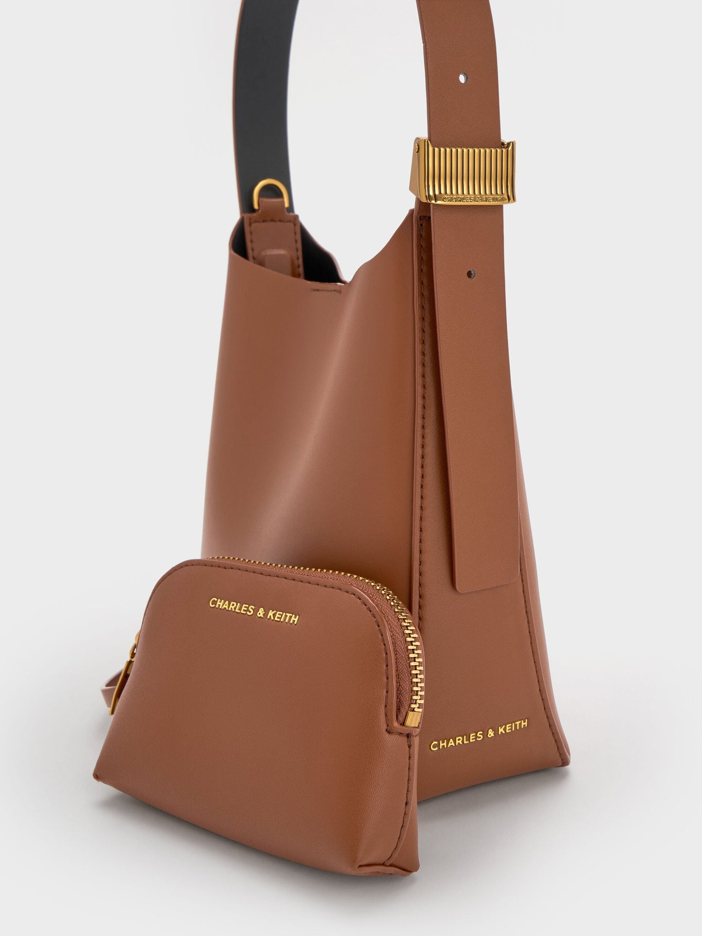 Edna Bucket Bag - Chocolate | CHARLES & KEITH