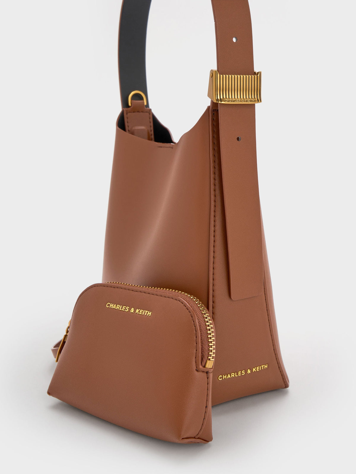 Edna Bucket Bag - Chocolate | CHARLES & KEITH