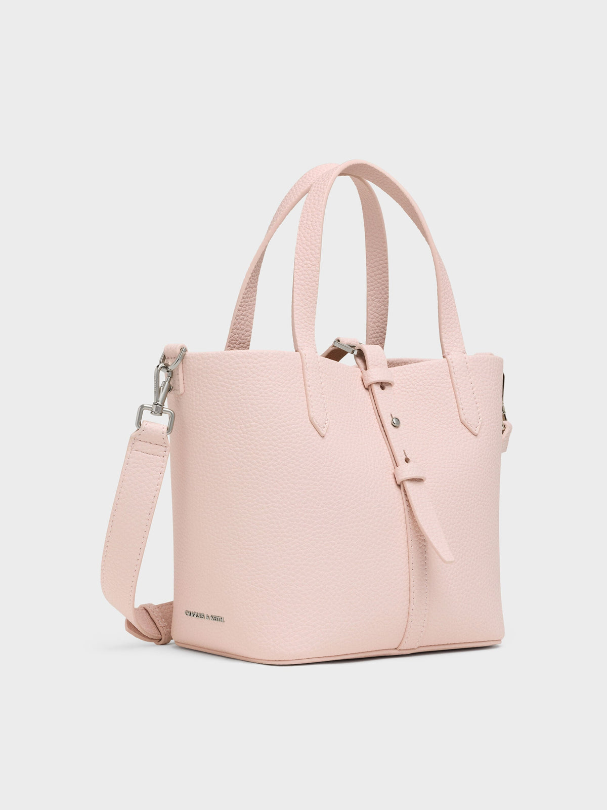Beryl Belted Bucket Bag - Soft Pink | CHARLES & KEITH