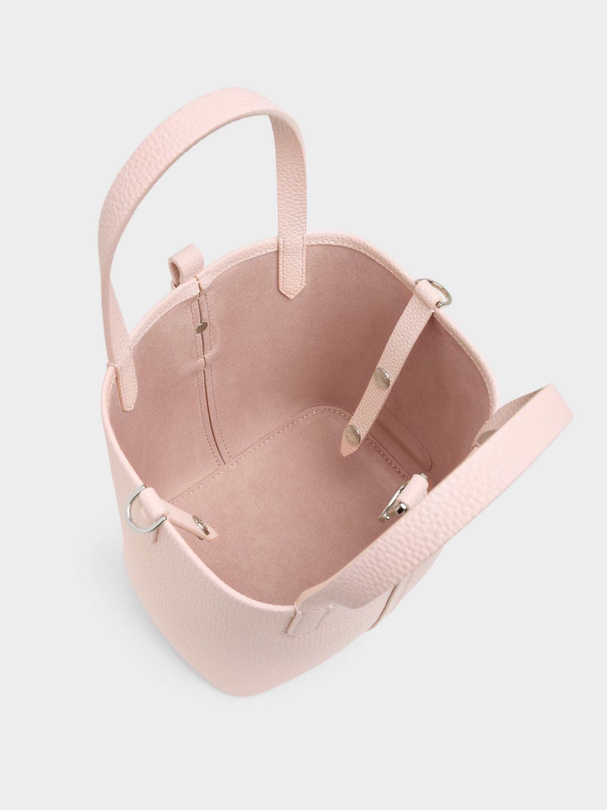 Beryl Belted Bucket Bag - Soft Pink | CHARLES & KEITH