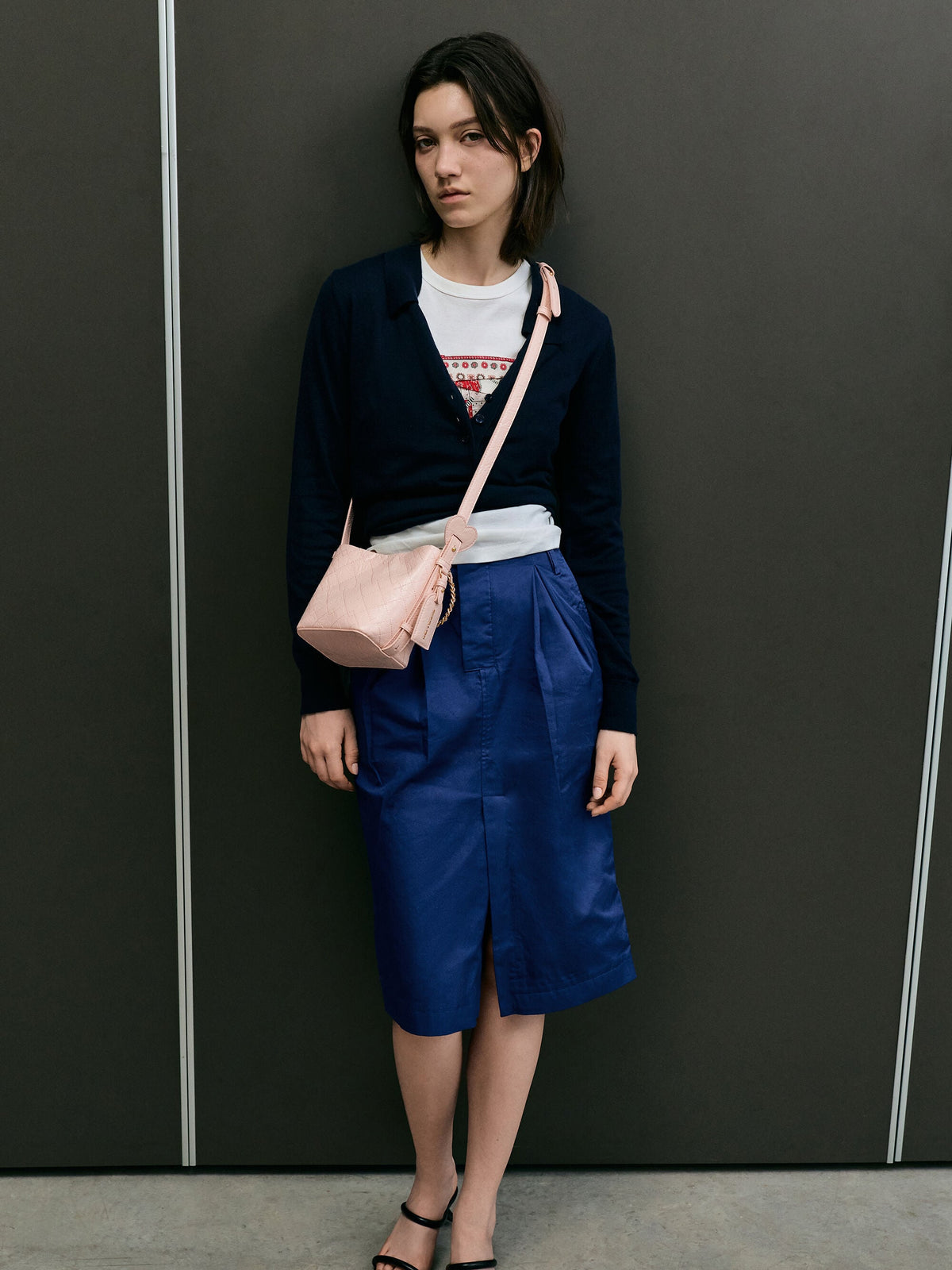 Duo Quilted Chain Bucket Bag - Soft Pink | CHARLES & KEITH