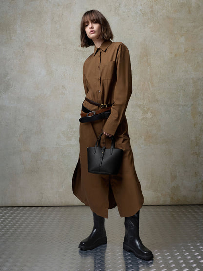 Beryl Belted Bucket Bag - Black | CHARLES & KEITH