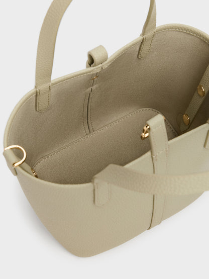 Beryl Belted Bucket Bag - Pale Olive | CHARLES & KEITH