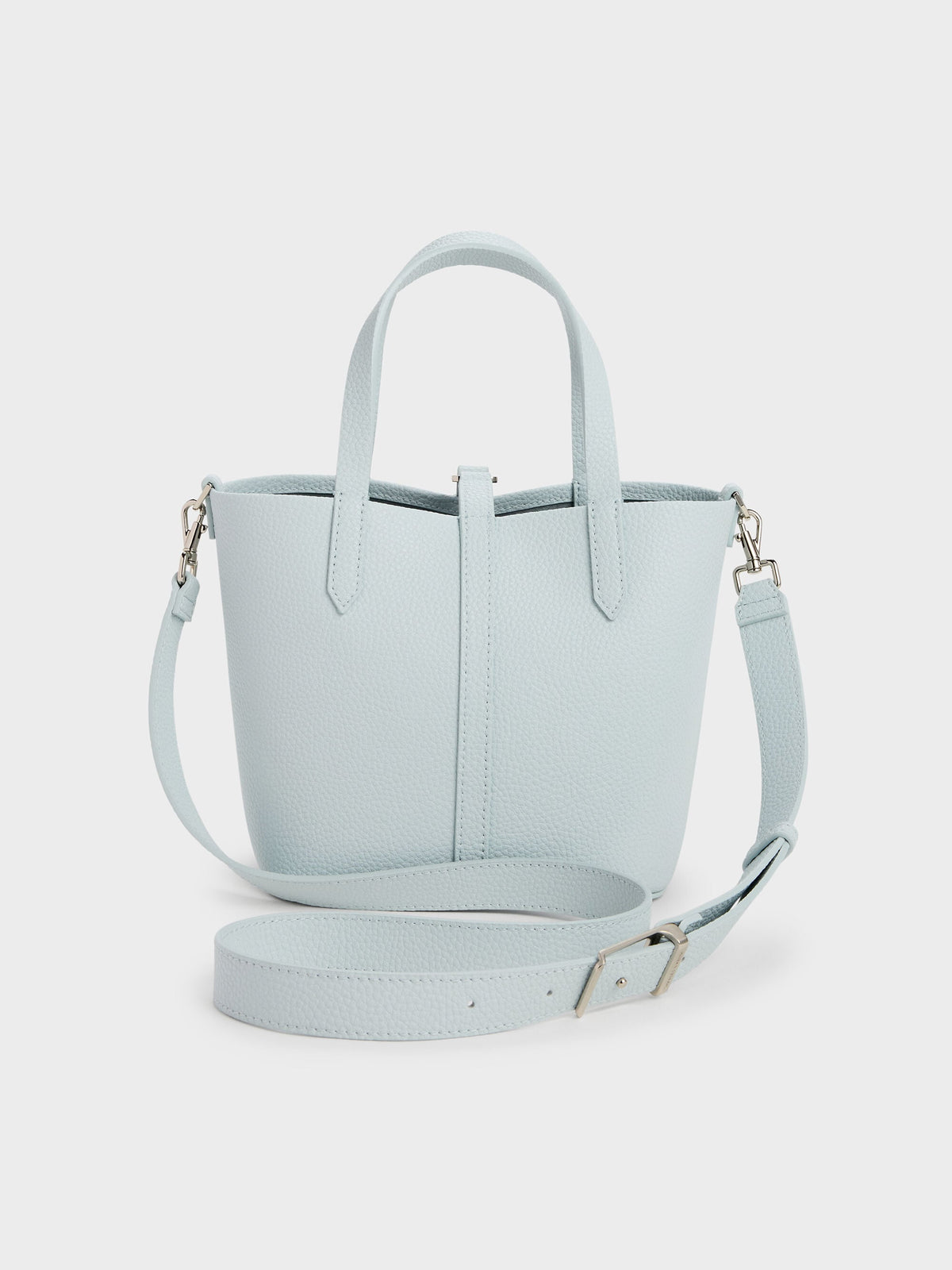 Beryl Belted Bucket Bag - Sea Salt Blue | CHARLES & KEITH