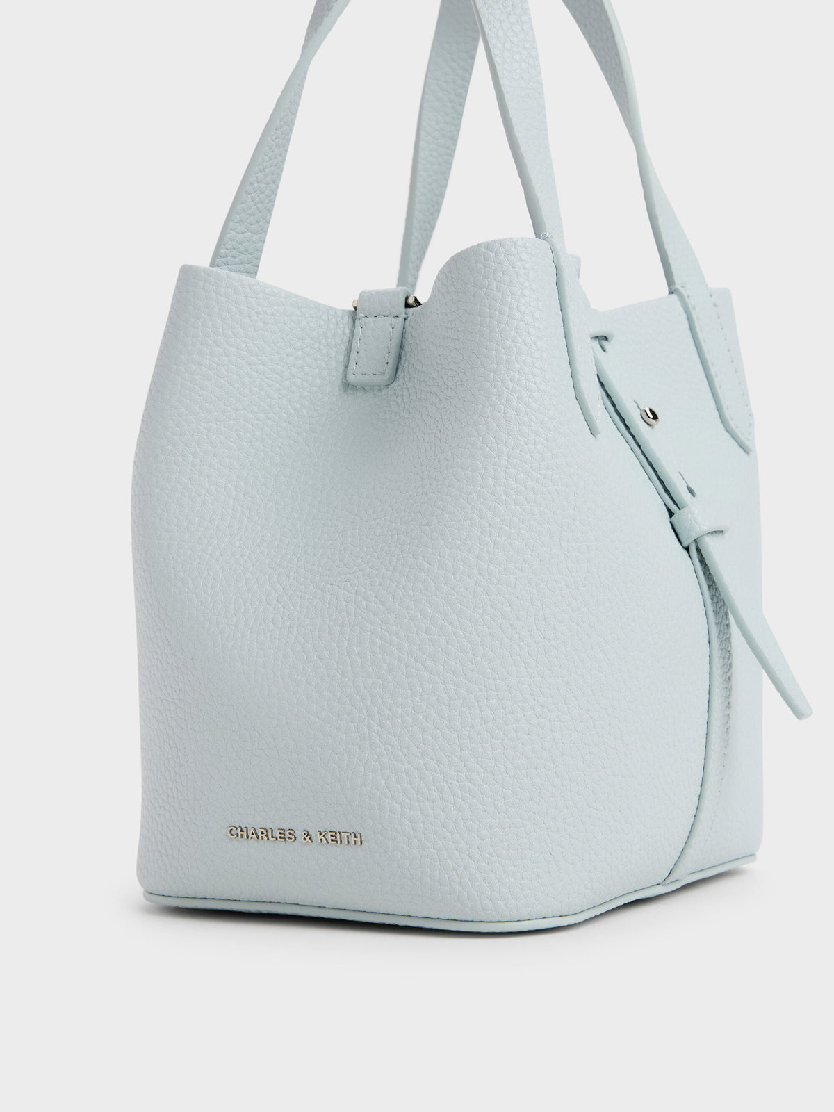 Beryl Belted Bucket Bag - Sea Salt Blue | CHARLES & KEITH