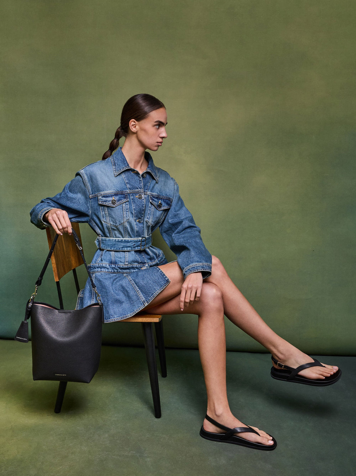 Beryl Bucket Bag - Noir | CHARLES & KEITH
