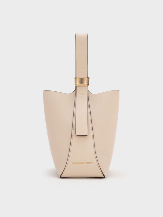 Edna Bucket Bag - Oat | CHARLES & KEITH