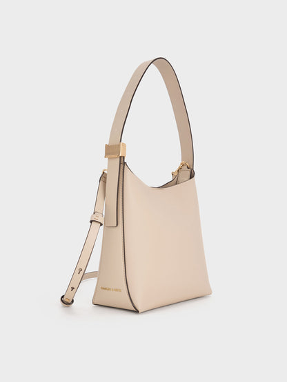 Edna Bucket Bag - Oat | CHARLES & KEITH