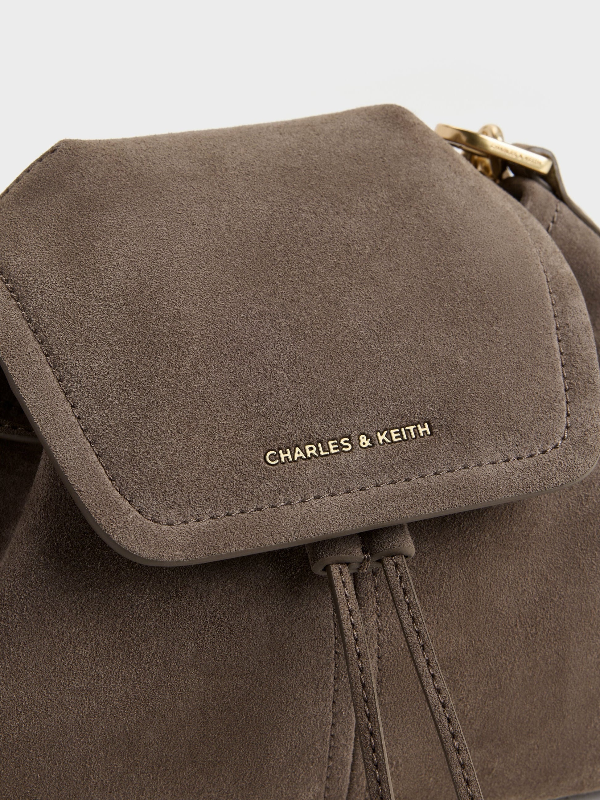 Noane Side-Pocket Two-Way Bucket Bag - Stone Grey | CHARLES & KEITH
